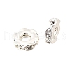 Brass Micro Pave Clear Cubic Zirconia Beads KK-K300-06B-S-1