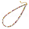 Vintage Natural Pearl & Natural Mixed Stone Rondelle Beaded Necklaces Bohemian Style Unique High-end Jewelry DO7175-5