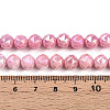 Electroplate Glass Beads Strands GLAA-N010-8mm-09-4