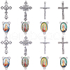 SUNNYCLUE DIY Rosary Bead Style Jewelry Making Findings Kit DIY-SC0024-09-1