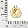304 Stainless Steel Rhinestone Pendants STAS-L022-445G-3