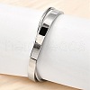304 Stainless Steel Bangles BJEW-V004-01P-3