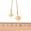 304 Stainless Steel Star Lariat Slider Necklaces NJEW-R026-14G-5