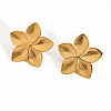 Flower Stainless Steel Stud Earrings for Women ZP5459-3-2