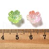 Gradient Color Acrylic Bead Caps OACR-Z028-01-3