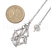 304 Stainless Steel Pouch Empty Stone Holder Dowsing Pendulums HJEW-JM02325-02-3