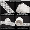 Gorgecraft 5M Flat White Color Polyester Wave Elastic Cord OCOR-GF0003-85B-6