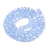 Electroplate Glass Beads Strands EGLA-A044-J6mm-B03-3