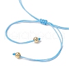 Glass Seed Beaded Braided Beads Bracelets BJEW-MZ00182-02-5