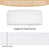 Cotton Flower Pattern Embroidery Lace Ribbon OCOR-WH0078-166-2