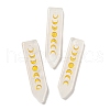 Natural Quartz Crystal Moon Phase Pendants G-C145-01D-1