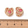Rack Plating Alloy Rhinestone European Beads PALLOY-S189-47G-2