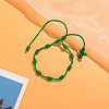 Cross Nylon Cord Braided Bead Bracelets WG2C716-14-1