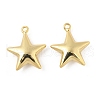 Star Brass Pendants KK-M327-08B-G-1