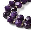 Natural Sesame Jasper Dyed Beads Strands G-U023-A01-03-4