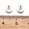 Brass Micro Pave Cubic Zirconia Spacer Beads KK-R216-13S-02-3