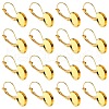 10Pcs Brass Leverback Earring Findings KK-YW0002-21G-1