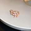 Leaf Alloy Enamel Cuff Rings FS-WG02ED7-03-1
