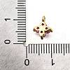 Brass Micro Pave Cubic Zirconia Pendants KK-D356-07E-G-3