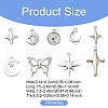 20Pcs 9 Styles Rack Plating Alloy Pendantss FIND-YW0005-18-3