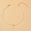 Round Plastic Pearl Beaded Necklaces FS-WG7BB5B-20-1
