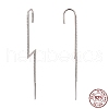 Anti-Tarnish Rhodium Plated 925 Sterling Silver Ear Wrap Crawler Hook Earrings EJEW-AA00271-33A-P-6
