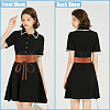 CRASPIRE 2Pcs 2 Colors Imitation Leather Wrap Around Waist Bands AJEW-CP0008-08B-5
