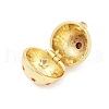 Brass Micro Pave Cubic Zirconia Locket Pendants KK-H203-13G-03-2