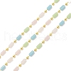 Brass & Glass Link Chain CHC-A009-04G-06-1