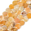 Natural Yellow Botswana Agate Beads Strands G-F790-H04-02-2