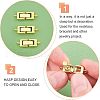 Brass Fold Over Clasps KK-FH0001-11G-RS-4