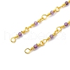 Brass Chain Necklace Making KK-K337-13G-11-2