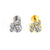 316L Surgical Stainless Steel & G23 Titanium Crystal Rhinestone Labrets for Women Men WG3A239-21-1