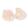 Transparent Spray Paint Glass Beads GLAA-H035-03D-2