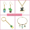 30Pcs 10 Styles Alloy Pendants ENAM-CJ0003-01-7