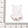 Christmas Duck Theme Opaque Resin Cabochons RESI-Q010-03C-3