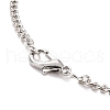 Best Friends Alloy Pendant Necklaces NJEW-K124-02A-P-8
