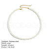 Elegant High-Quality Non-Fading Round Shell Pearl Beaded Heart Pendant Necklaces for Women VI2074-4-1