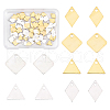 SUPERFINDINGS 84Pcs 6 Style Brass Charms KK-FH0002-63-1