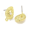 Rack Plating Alloy Stud Earring Finding FIND-C053-09E-G-2