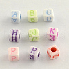 Colorful Craft Style Acrylic Beads MACR-Q153-M001-1