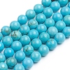 Natural Magnesite Beads Strands G-E559-01C-1
