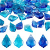 AHADERMAKER 50Pcs 5 Colors Faceted Glass Pendants GLAA-GA0002-03-1