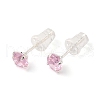 Cubic Zirconia Diamond Stud Earrings STER-M105-01B-S-3