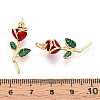 Brass Enamel Pendants KK-N265-04G-3