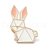 Origami Rabbit Enamel Pin JEWB-K004-33-1