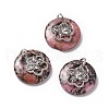 Natural Rhodonite Pendants G-P484-01P-06-1