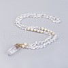 Natural Quartz Crystal Pendant Necklaces NJEW-I220-01-1