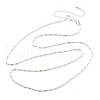 Brass Ball Chain Necklaces KK-P304-03S-4