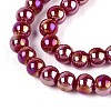 Electroplate Opaque Glass Beads Strands GLAA-T032-P6mm-AB23-3